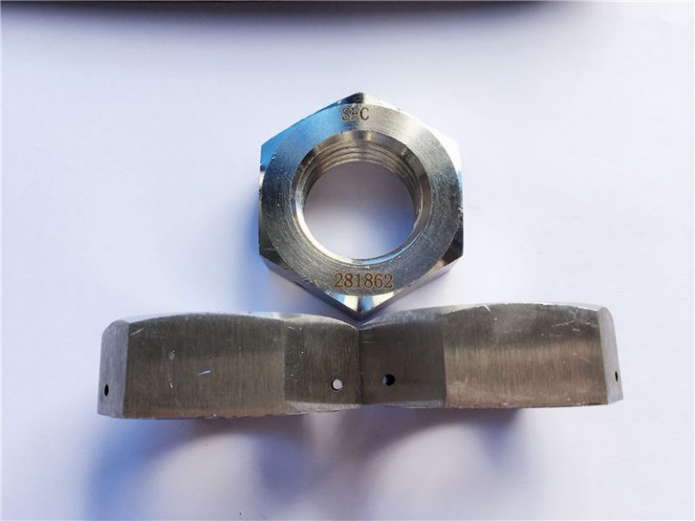 qazma deliği ilə hex mürəbbə qozu