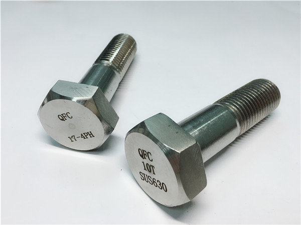 din931 yağıntının sərtləşməsi aisi 630 (17-4ph) paslanmayan polad hex bolt
