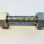 dişli boltlar c / w 2 ağır hex boltlar