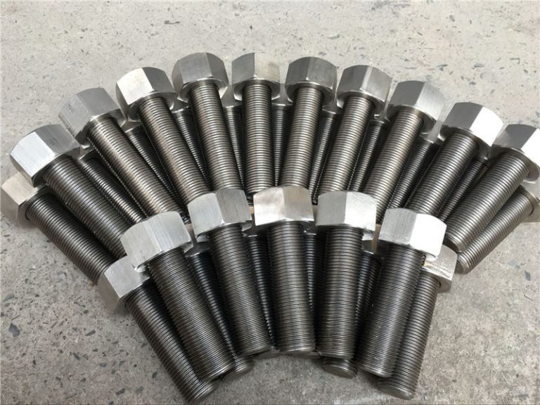 254smo uns s31254 en1.4547 boltlar və qoz-fındıq 1-1 / 2 "-8unx180mm iplik çubuq